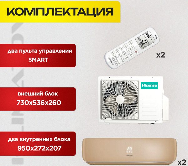 Мультисплит на 5 внутренних блоков в Мытищах